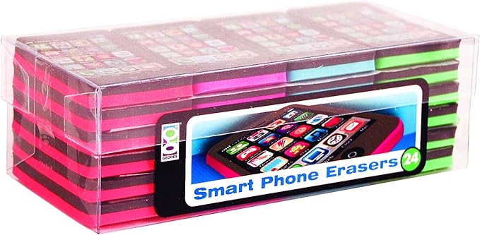 Raymond Geddes Smart Phone Erasers for Kids (Pack of 288)