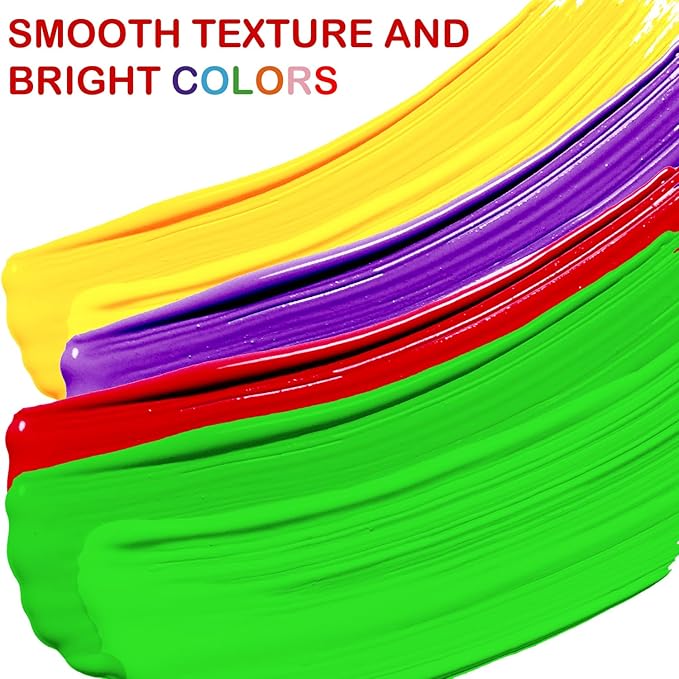 AROIC 8PCS Washable Finger Paint, Non-Toxic Finger Paints 8Colors(1.05fl oz), Art Supplies Painting Supplies Gifts, Hand Paint DIY Crafts for Children Age 13+ and Adults