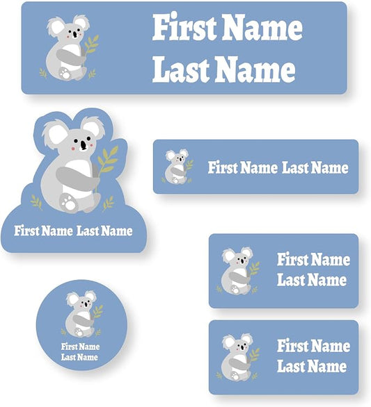 Personalized Daycare Name Labels for Kids (71 Labels) - Custom Durable Waterproof Name Stickers for Clothing Tags, Water Bottles, Lunch Boxes, and School Supplies - Dishwasher, Washer