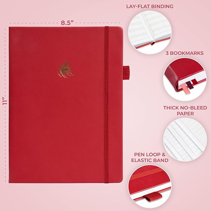Clever Fox Planner PRO Premium Jan 2026-Jan 2027 – Luxurious Weekly, Monthly & Budget Agenda Organizer for Productivity & Reaching Goals, A4 Hardcover + Keepsake Box – Red