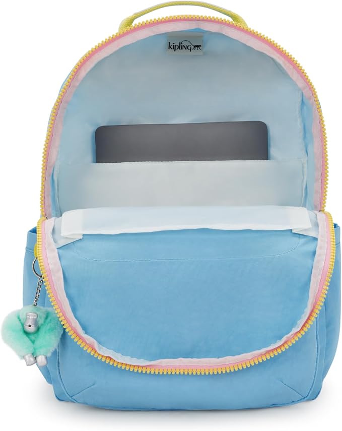 Kipling Women's Seoul 15" Laptop Backpack, Durable, Roomy with Padded Shoulder Straps, Built-In Protective Sleeve