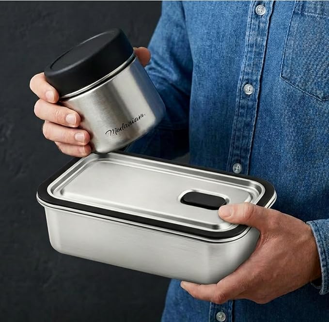 Modaniam 42 OZ Stainless Steel Bento Box, Stainless Steel Lunch Box Container For Adults, Lunch Containers, Salad Container