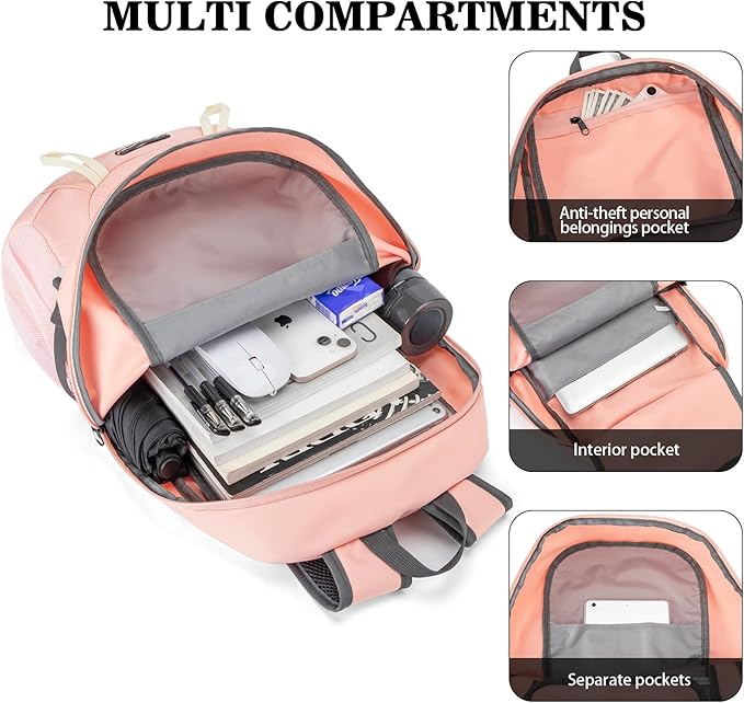 BAGPARKK Hiking Backpack,Large 35L Travel Backpacks for Men Women,Water Resistant Ultra Lightweight Foldable Packable Camping Daypack for Outdoor Sports
