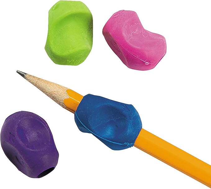 Bulk Training Pencil Grips - Assorted Colors Kids Handwriting Trainer - 48 Pencil Grips Writing Aids