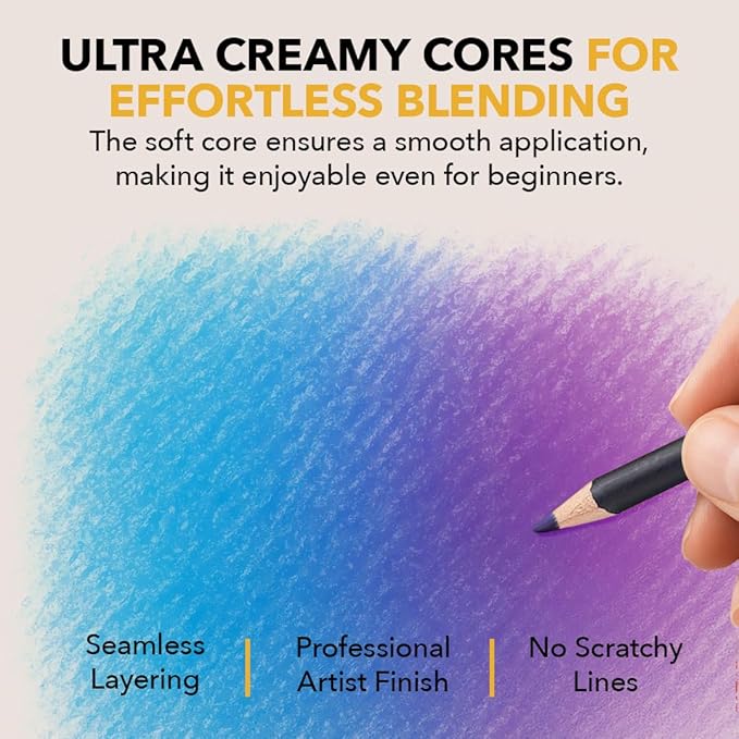 Castle Art Supplies Colored Pencils Set | 120 Premium Soft Core Coloring Pencils for Adults | Organized in Presentation Tin Case