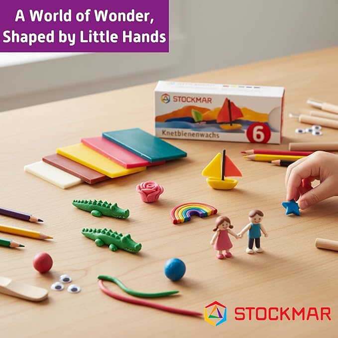 Stockmar Modelling Beeswax - 6 Colors - 100x40 mm