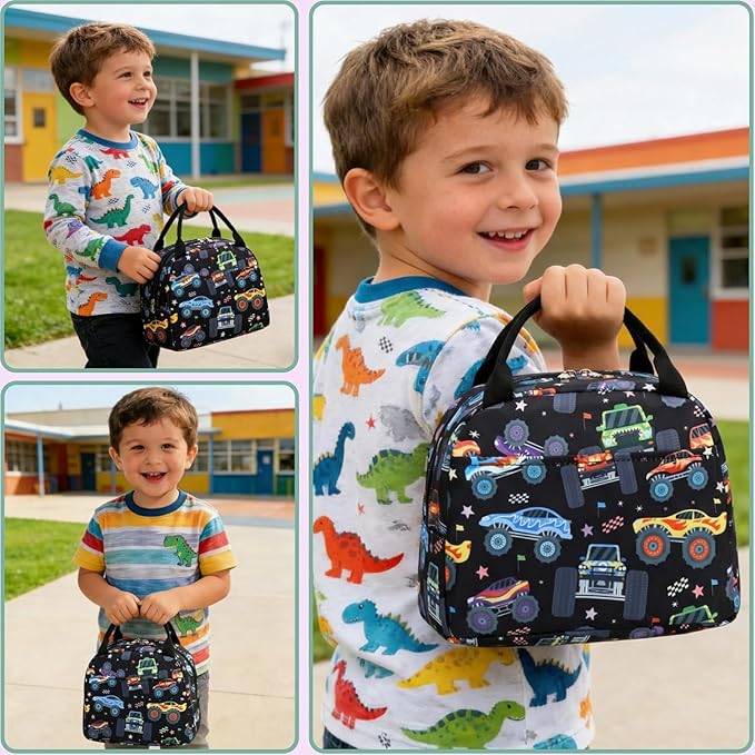 CAMTOP kids lunch bag Cute Insulated lunch box for Boys & Girls Leakproof loncheras for school