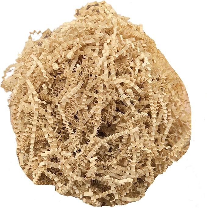50g Crinkle Cut Paper Shred for Easter Decor Gift Basket Filler, Gift Box Filler Paper Shreds, Raffia Grass for Gift Wrapping (Kaqi)
