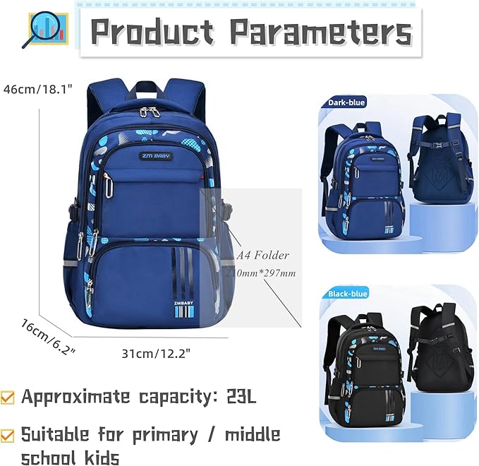Bansusu Camo Backpacks for Boys Middle School Elementary, Camouflage School Bags Bookbags Kids Back Packs for Teens Boys
