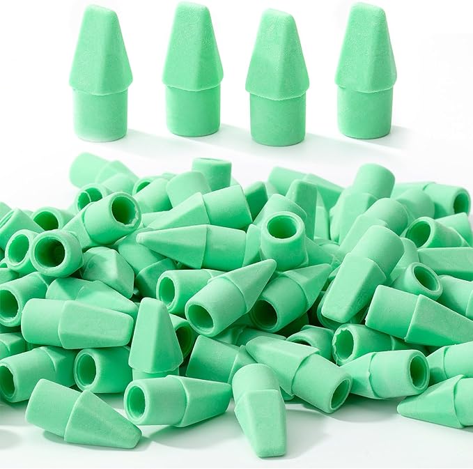 Mr. Pen- Pencil Erasers Toppers, 120 Pack, Green, Erasers for Pencils, Pencil Top Erasers, Pencil Eraser
