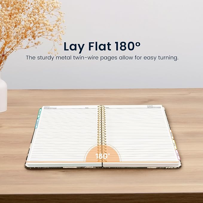 ZOTIA Large Spiral Notebooks for Work 5 Subject with Removable Dividers