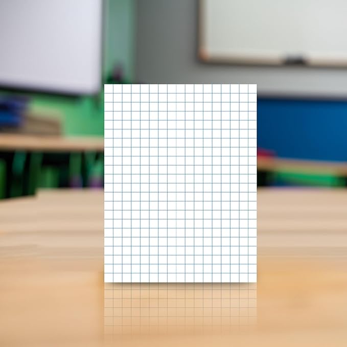 School Smart Graph Paper, 8-1/2 x 11 Inches, 1/10 Inch Ruling, White, 500 Sheets