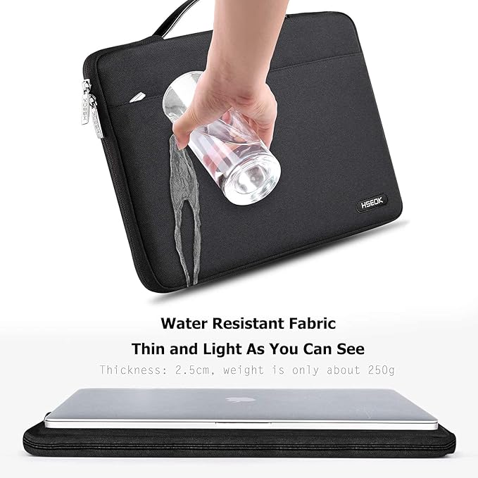 Hseok Laptop Sleeve 14-15 Inch Case Briefcase Compatible with MacBook Neo Pro 14 M5/M4/M3/M2/M1, MacBook Air/Pro 15 M4/M3/M2, XPS 15, Most Popular 13"-14" Notebooks,B01K01