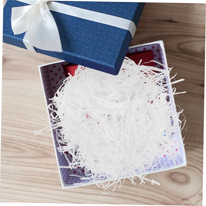 Holibanna 1bag Reusable Shredded Paper Filler for Baskets and Boxes Crinkle Paper Packaging Grass Cushion