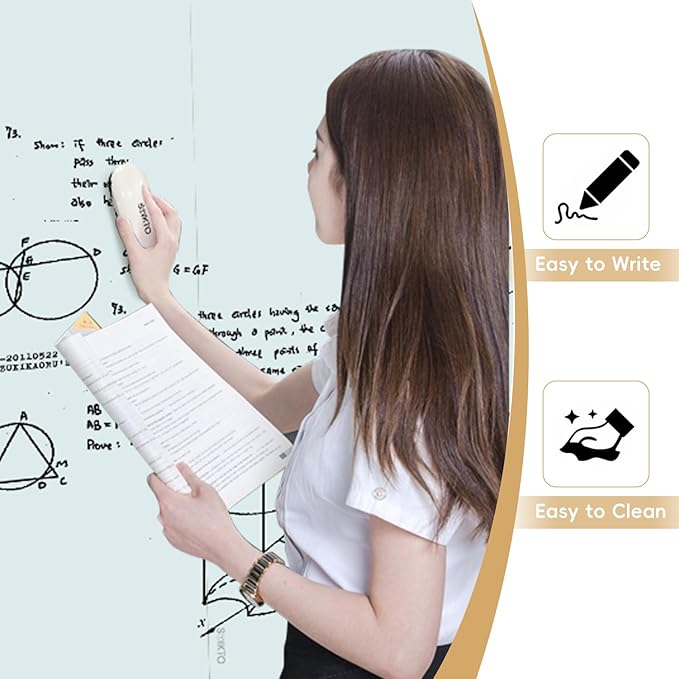 Glass Whiteboard - Glass Dry Erase Board 36" x 24" Magnetic White Board Glass Writing Board White Boards for Walls Wall Office Home