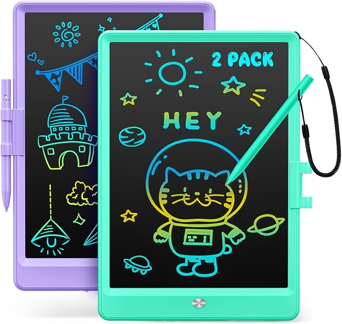Kidopire Toys for 3-6 Year Old Girls Boys, 2Pack LCD Writing Tablet for Kids Doodle Board, Reusable Drawing Board Drawing Tablet Kids, Educational Toys Birthday Gifts for 3 4 5 6 Year Old Girls