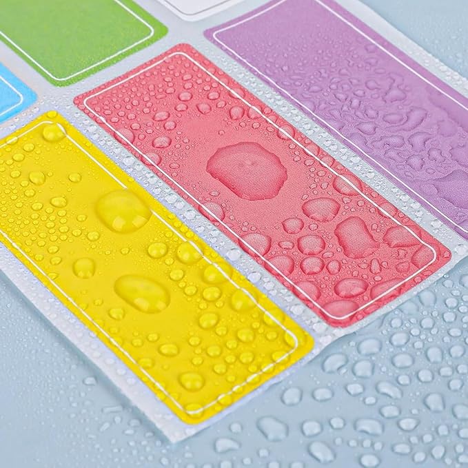 220 pcs Name Tags Colored Name tag Stickers Label Stickers for Classroom Personalized Name Tags Sticker Moving nametags Sticky Freezer Labels for Storage Bins Clothes folders Bottles School Supplies