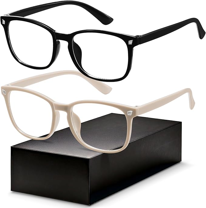 Gaoye Eyewear Frames for Men - Blue Light Blocking Square Glasses, Anti UV Ray Computer Gaming, Blue Blockers for Women