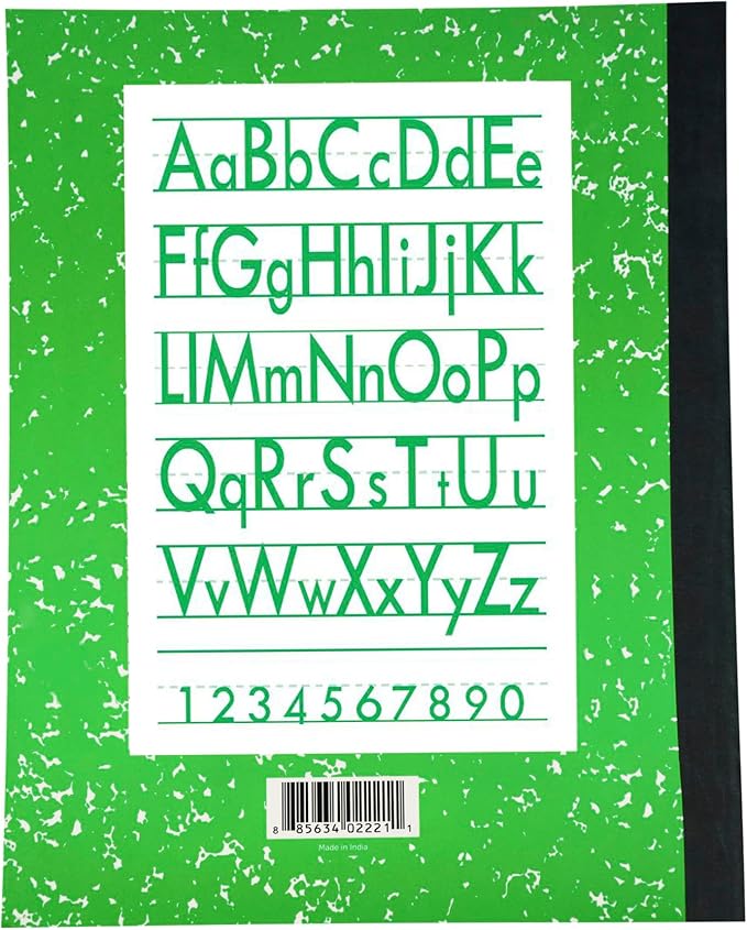 School Smart - 85298 Skip-A-Line Composition Book - Grade 1 - 9 3/4 x 7 3/4 - Green - 50 Sheets - 100 Pages