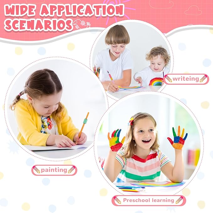 20 Pcs Pencil Weights Handwriting Aid 0.7/0.5/0.35/0.2 oz Adjustable Weights for Kid, or Special Need Improve Penmanship for Autism, Quivers, or Fine Motor Skill Disability (Fresh Color)