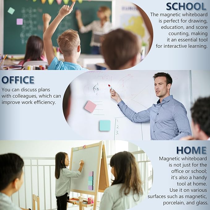 XKDOUS 35 Pack Square Magnetic Dry Erase Eraser, 2x2 Inch Small Whiteboard Eraser for Kids & Classroom, Mini White Board Eraser, Effective Dry Erase Board Eraser for Teachers & Students (4 Colors)