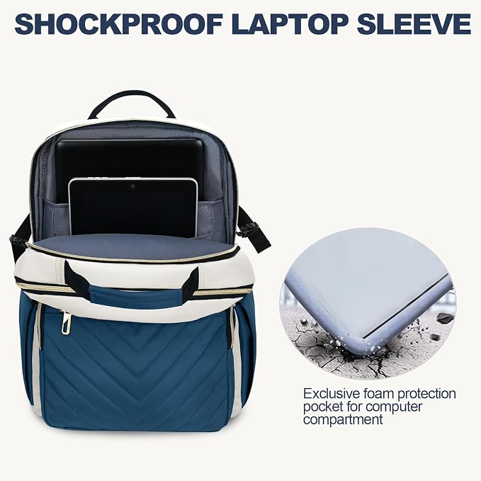 VANKEAN 18 Inch Laptop Backpack for Women Large Capacity | Waterproof Backpacks Stylish Travel Bags Casual Daypacks for College, Business