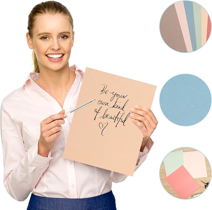 8.5x11 Colored Cardstock 30 Sheets, 230gsm/85lb Assorted Colors Heavy Craft Paper for Inkjet Printing, Card Making, Construction Paper, Scrapbooking, DIY Crafts, Double-Sided Heavyweight