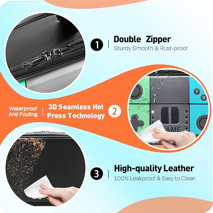 Kids Lunch Box for Boys,Game Console Insulated Lunch Bag for Kids,Leather Lunchbox for Boys,Waterproof Leakproof Portable Fits Most Bento Boxes