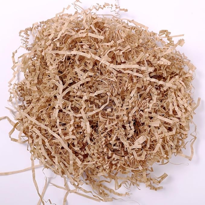 LKQBBSZ Crinkle Cut Paper Shred Filler, Raffia Paper Shredded Paper Stuffing for Gifts Wrapping Baskets Box Filling Easter Party Supply (Kaqi)