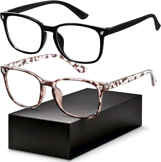 Gaoye Eyewear Frames for Men - Blue Light Blocking Square Glasses, Anti UV Ray Computer Gaming, Blue Blockers for Women