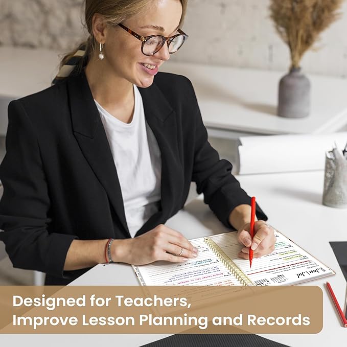 Planner 2026-2027, Academic Year Monthly and Weekly Calendar Planner, Jul 2026 - Jun 2027, Hardcover Teacher Student Planning Agenda book with Tabs, Perfect for School Office Supplies, 8.5" x 11" - Landscape
