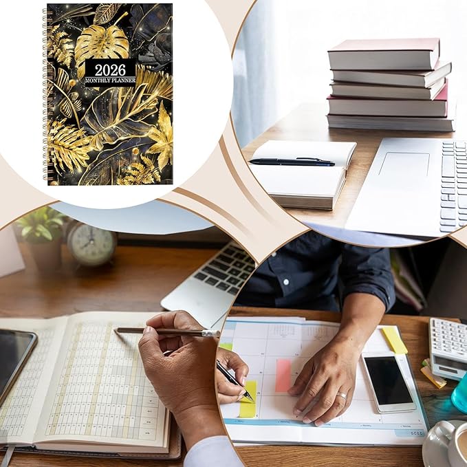 2026 Planner | Smooth Writing Agenda - 2026 Calendar Book Monthly Planner,for School Academic Teacher Student Classroom Office Work Appointment Planning Study Family