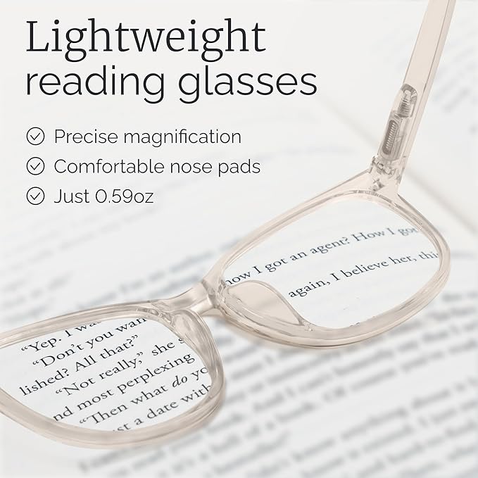 CCVOO Reading Glasses for Women/Men, Eyeglasses, Blue Light Readers for Women/Men, Computer Eye Glasses, Cheaters