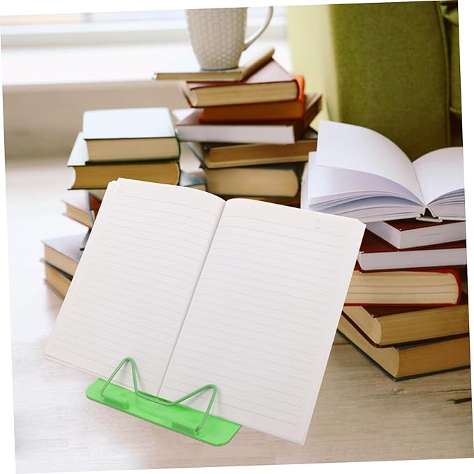 DOITOOL 2pcs Boys and Girls Bookshelf Desk Book Stand Adjustable Reading Bracket Multi-Purpose Book Reading Rack for Home Study