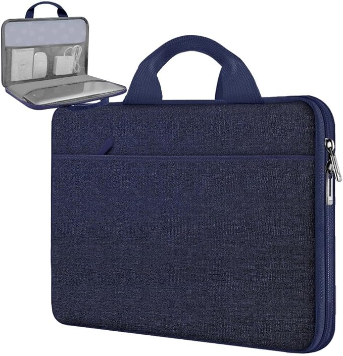 Hseok Laptop Sleeve 13-14 Inch Case Briefcase Compatible with MacBook Neo Pro 14 M5/M4/M3/M2/M1, All Models 13.3 Mac Air/Pro, XPS 13 14, Most Popular 13"-14" Notebooks,D01B02