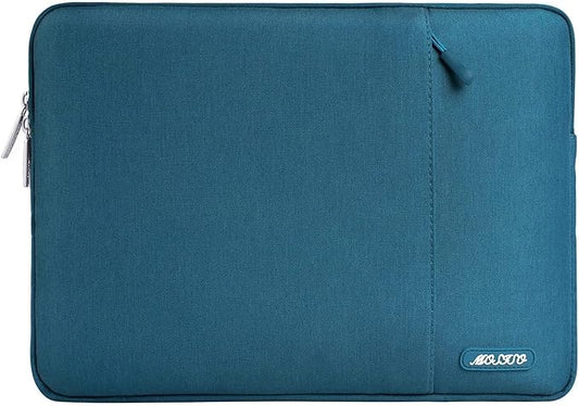 MOSISO Laptop Case 13 inch, Laptop Sleeve Compatible with MacBook Neo/Air/Pro 13 inch with A18/M5/M4/M3/M2/M1 Chip 2026-2016, Polyester Vertical Computer Sleeve Bag with Pocket, Deep Teal