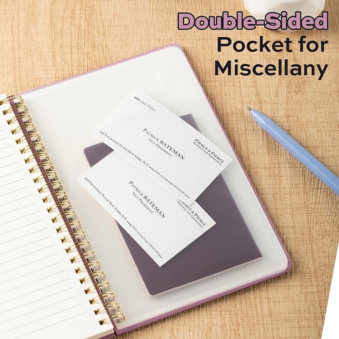 deli 6 Pack Lined Spiral Journal Notebook, 160 Pages, A5 (5.5"x8") Hardcover Writing Notebook, College Ruled Spiral Bound Journal for Women & Men - Perfect for Work, School, Office & Note Taking