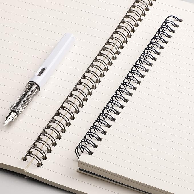 EMSHOI B5 Spiral Notebook 3 Pack, 480 Pages 100GSM Ink-Proof College Ruled, Waterproof Plastic Hardcover Twin-Wire Binding Journal for School Office Work, Blue
