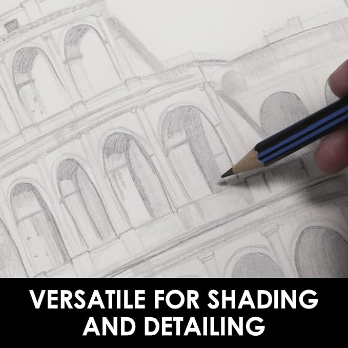 BAZIC PRODUCTS Drawing & Sketching Pencil Set, 6 Soft Lead Pencils