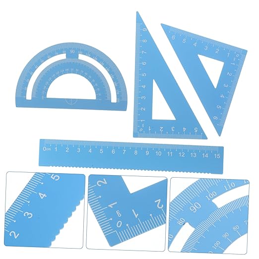 Uonlytech Student Drafting Kit Math Protractor Precision Ruler Architecture Drawing Tool