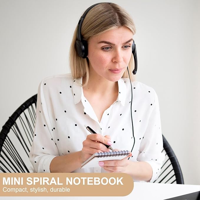 Thboxes 8 Pack Pocket Notebooks, 3 x 5 Spiral Notepads Mini Notebook 60 Sheets/120 Pages Small Notebooks with Lined Pages Memo Pads for Nurse Gifts School College Office