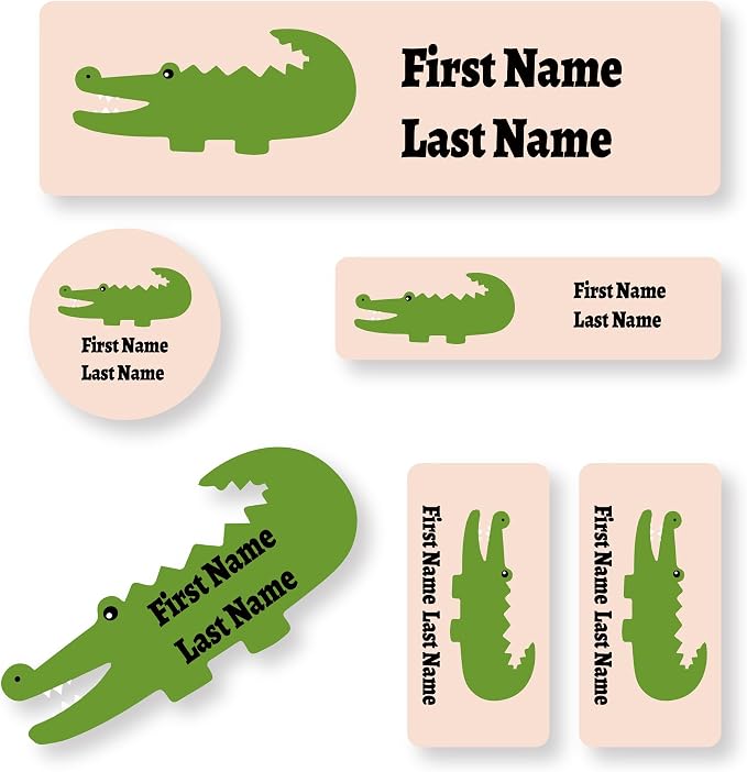 Personalized Daycare Name Labels for Kids (76 Labels) - Custom Durable Waterproof Name Stickers for Clothing Tags, Water Bottles, Lunch Boxes, and School Supplies - Dishwasher, Washer