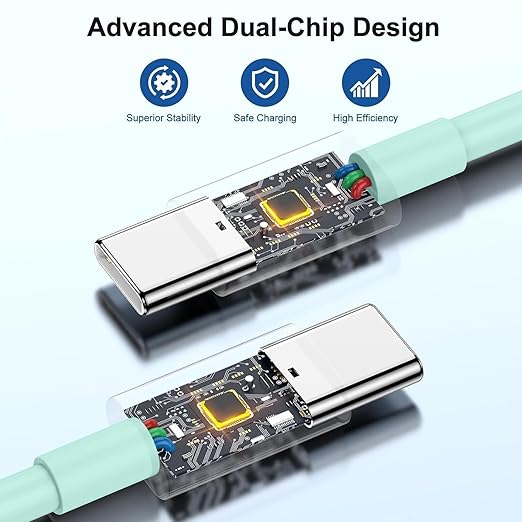 iPhone 17 16 15 Charger/10ft Type C to C Charging Cable Cord Long, USB C Fast Charging Block Plug for Apple iPhone 17 Pro Max/17 Air/16 Pro/15 Plus/AirPods/iPad/mini Plug Cube Birck Box Power Adapter