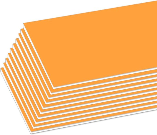 BAZIC Products Foam Board 20" X 30" Neon Orange, Colored Foam Boards 3/16 Inch Thickness, 4 Count, Presentation Signboards School Craft Project Framing Display