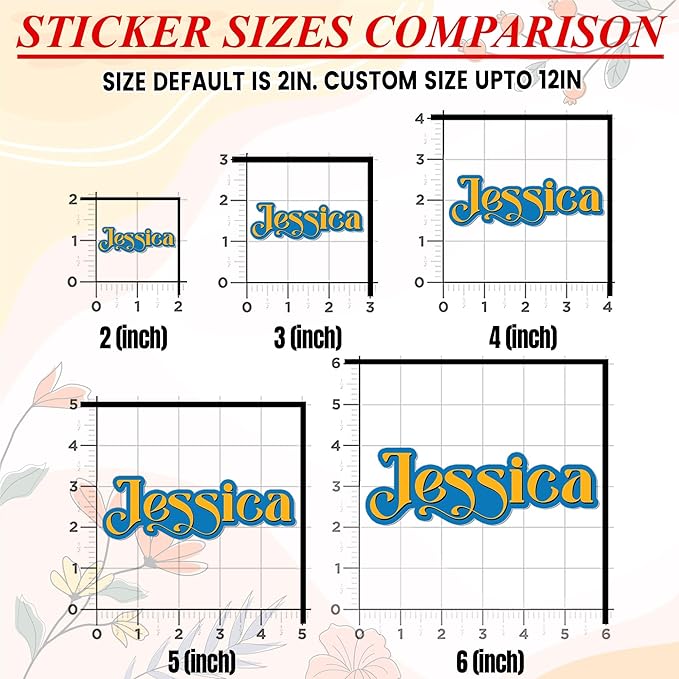 Custom Kid Name Sticker Personalized Color Name 2 Layer Cute Sign Waterproof Vinyl Decal for Water Bottles Tumblers Laptops Hard Hat Cars Kindle for Women Men Teachers