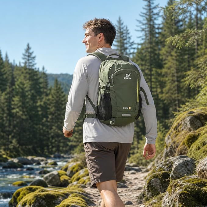 SKYSPER Small Hiking Backpack, 20L Lightweight Travel Backpacks Hiking Daypack for Women Men