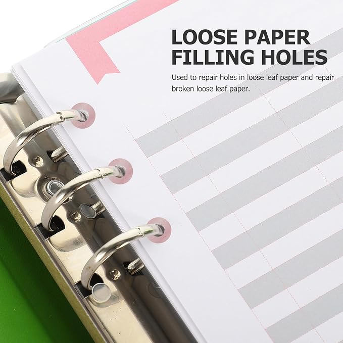 40 Sheets Adhesive Hole 40 Paper Reinforcement Stickers