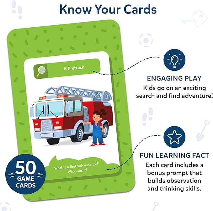 Skillmatics Scavenger Hunt Card Game - Found It Travel, Learning Toy, Educational Game Collections, Gifts for Kids, Boys, Girls and Families, for Ages 4, 5, 6, 7, Perfect for Home, School, Playdates