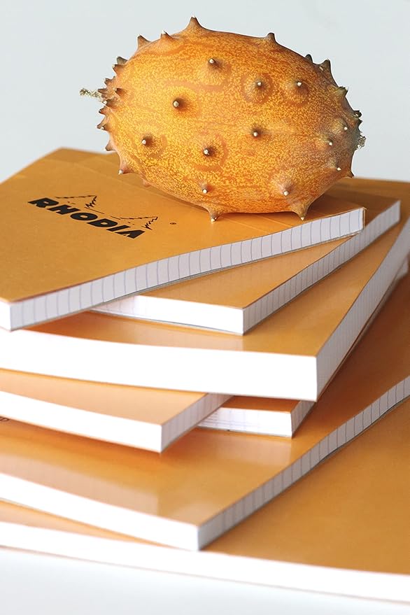 Rhodia Notepad, No18 A4, Plain - Orange, 8 1/4" x 11 3/4" (18000C)