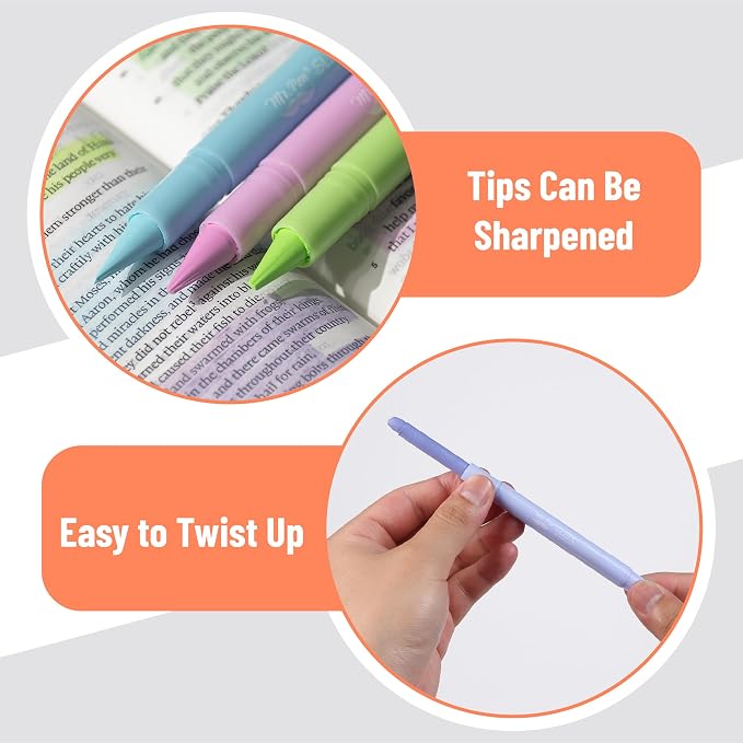 Mr. Pen- No Bleed Gel Highlighters, Pastel Colors, 12 Pack | Bible Highlighters and Pens No Bleed, Bible Markers for Study, Journaling, School Supplies and Accessories